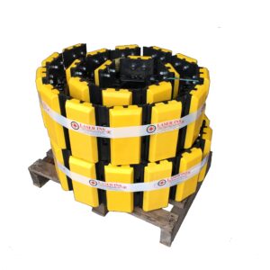 Chenilles assemblées surpatins polyuréthane