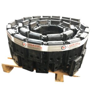 Chenilles assemblées pour mini finisseurs