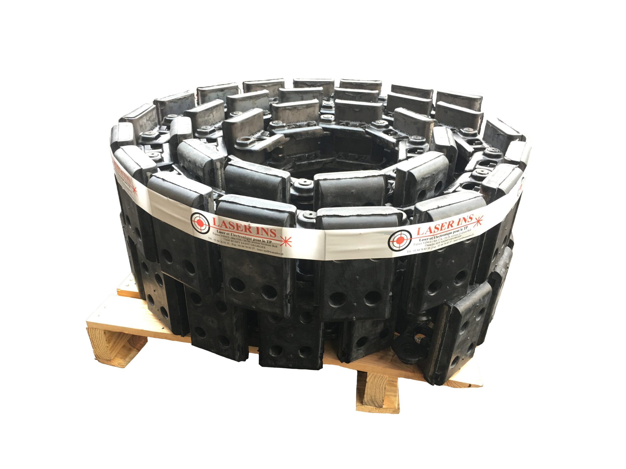 Chenilles assemblées pour mini finisseurs