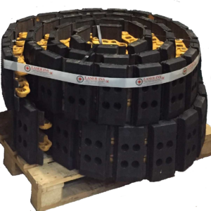 Paire de chenilles assemblées pour finisseurs