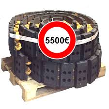 Paire de chenilles assemblées pour finisseurs